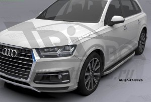 Can Otomotiv AUQ7.47.0026 (A) пороги алюминиевые (Alyans) Audi Q7 (2015-) с панорамной крышей