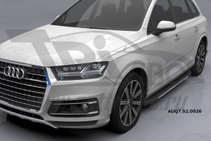 Can Otomotiv AUQ7.52.0026 (A) пороги алюминиевые (Onyx) Audi Q7 (2015-) с панорамной крышей