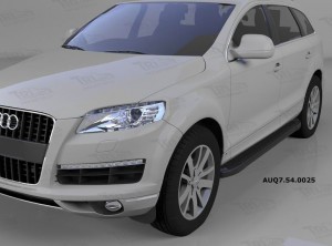 Can Otomotiv AUQ7.54.0025 пороги алюминиевые (Sapphire Black) Audi Q7 (2009-2015) (нагр. до 40 кг.)