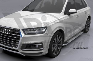 Can Otomotiv AUQ7.56.0026 (A) пороги алюминиевые (Opal) Audi Q7 (2015-) с панорамной крышей