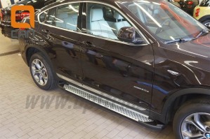 Can Otomotiv BMX3.51.0034 пороги алюминиевые (Sapphire Silver) BMW X3 (F25 2010-)