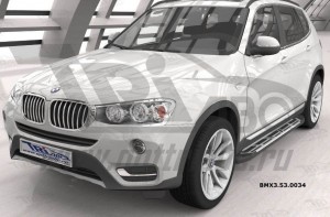 Can Otomotiv BMX3.53.0034 пороги алюминиевые (Corund Silver) BMW X3 (F25 2010-)