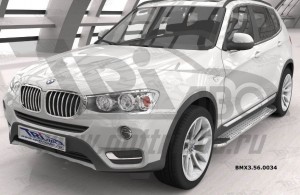 Can Otomotiv BMX3.56.0034 пороги алюминиевые (Opal) BMW X3 (F25 2010-)