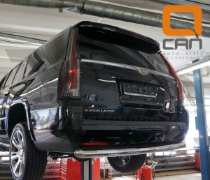 Can Otomotiv CAES.57.3349 защита заднего бампера Cadillac Escalade (2014-) (одинарная) d 76