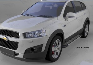 Can Otomotiv CECA.57.0095 пороги алюминиевые (Topaz) Chevrolet Captiva (2006-2010-)