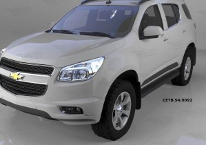 Can Otomotiv CETB.54.0092 пороги алюминиевые (Sapphire Black) Chevrolet TrailBlazer (2013-)
