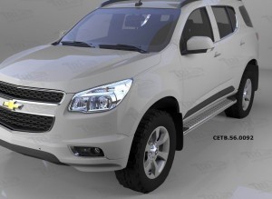 Can Otomotiv CETB.56.0092 пороги алюминиевые (Opal) Chevrolet TrailBlazer (2013-)