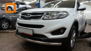 Can Otomotiv CYTI.33.0066 защита переднего бампера Chery Tiggo 5 (2014-) (одинарная) d60