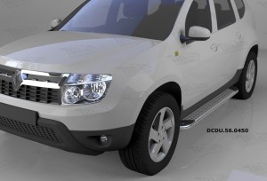 Can Otomotiv DCDU.56.0450 пороги алюминиевые (Opal) Nissan Terrano (2014-)