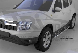 Can Otomotiv DCDU.59.0450 пороги алюминиевые (Zirkon) Nissan Terrano (2014-)