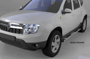 Can Otomotiv DCDU.78.0448 пороги алюминиевые (Emerald silver ) Nissan Terrano (2014-)