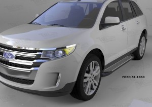 Can Otomotiv FOED.51.1860 пороги алюминиевые (Sapphire Silver) Ford Edge (2014-)