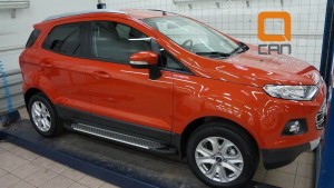 Can Otomotiv FOES.51.2021 пороги алюминиевые (Sapphire Silver) Ford EcoSport (2014-)