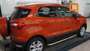 Can Otomotiv FOES.55.2021 пороги алюминиевые (Ring) Ford EcoSport (2014-)