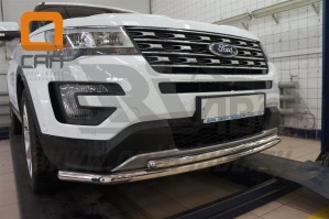 Can Otomotiv FOEX.33.9211 защита переднего бампера Ford Explorer (2015-) (двойная) d60/42