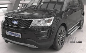 Can Otomotiv FOEX.48.9225 пороги алюминиевые (Brillant) Ford Explorer (2011-/ 2015-) (серебр)