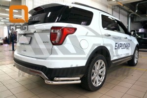 Can Otomotiv FOEX.53.9210 защита заднего бампера Ford Explorer (2015-) (уголки) d60/42