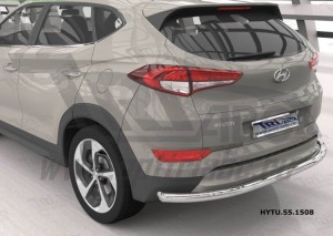 Can Otomotiv HYTU.55.1508 защита заднего бампера Hyundai Tucson (2015-) (одинарная) d60 кроме High-tech*