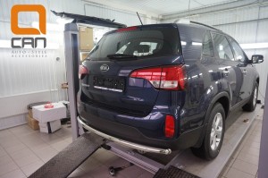 Can Otomotiv KISO.55.1383 защита заднего бампера KIA Sorento (2012-) (одинарная) d 60