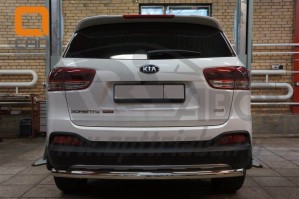 Can Otomotiv KISO.55.1385 защита заднего бампера KIA Sorento Prime (2015-) (одинарная) d 60