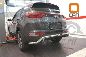 Can Otomotiv KISP.55.1432 защита заднего бампера KIA Sportage (2016-) (волна) d60