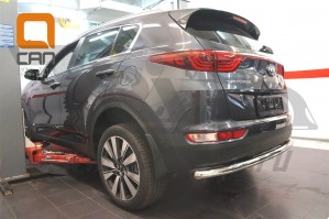 Can Otomotiv KISP.55.1434 защита заднего бампера KIA Sportage (2016-) (одинарная) d60