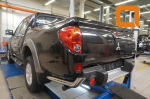 Can Otomotiv MIL2.53.1988 защита заднего бампера Mitsubishi L200 (2014-2015) (уголки) d 76