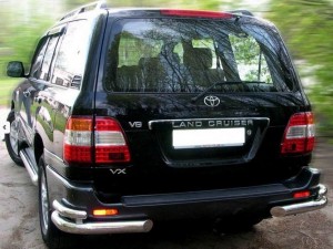 Can Otomotiv TOCP.53.3538 защита заднего бампера Toyota Land Cruiser 100 (1998-2007) (уголки) d 70/48