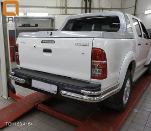 Can Otomotiv TOHI.53.4154 защита заднего бампера Toyota Hilux (2012-2015) (уголки) d 76/42