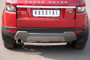 Руссталь REPZ-000808 защита заднего бампера D63 на Land Rover Range Rover Evoque Prestige U Pure 2011-