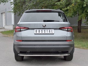 Руссталь SKKZ-002778 защита заднего бампера d42 секции на Skoda Kodiaq 2017-