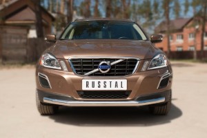 Руссталь VXCZ-002081 защита переднего бампера d63 (секции) на Volvo XC 60 2008-2013