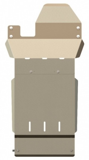 Защита КПП и РК алюминий 5 мм Шериф 04.0841 Land Rover Defender 90/110 2004–2011–