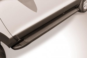 Slitkoff AL-CHCap1301 пороги алюминиевые "Optima Black" Chevrolet Captiva (2013)