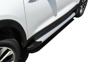 Slitkoff AL-CT7-002 пороги алюминиевые "Optima Silver" 1700 серебристые Chery Tiggo 7