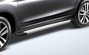 Slitkoff AL-HPL002 пороги алюминиевые "Optima Silver" 1800 серебристые Honda Pilot 2016