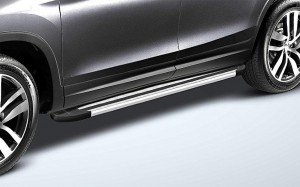 Slitkoff AL-HPL004 пороги алюминиевые "Luxe Silver" 1800 серебристые Honda Pilot 2016