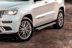 Slitkoff AL-JGCH13003 пороги алюминиевые "Luxe Black" 1550 черные Jeep Grand Cherokee (2013)