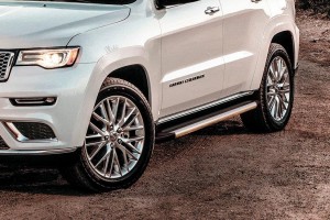 Slitkoff AL-JGCH13004 пороги алюминиевые "Luxe Silver" 1550 серебристые Jeep Grand Cherokee (2013)
