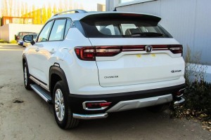 Slitkoff CHANCS35P-009 защита заднего бампера уголки d57 Changan CS35 Plus (2019)