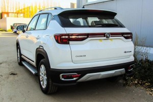 Slitkoff CHANCS35P-009B защита заднего бампера уголки d57 черные Changan CS35 Plus (2019)
