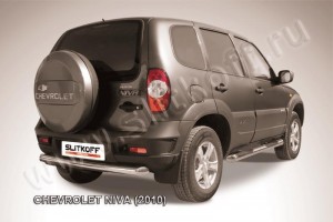 Slitkoff CHN10-009 защита заднего бампера d76 радиусная Chevrolet Niva (2010)