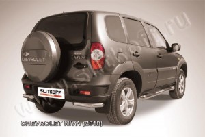 Slitkoff CHN10-010 защита заднего бампера уголки d57 Chevrolet Niva (2010)