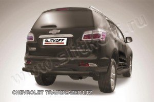 Slitkoff CHTB12-011B защита заднего бампера d76 черная Chevrolet Trailblazer (2012)