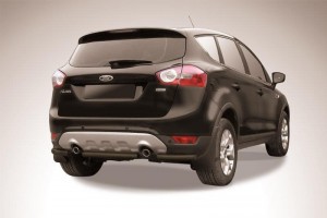 Slitkoff FKG012B защита заднего бампера d57 черная Ford Kuga (2008)