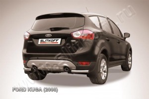 Slitkoff FKG013 защита заднего бампера уголки d57 Ford Kuga (2008)