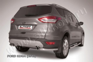 Slitkoff FKG13-009 защита заднего бампера уголки d57 Ford Kuga (2013)