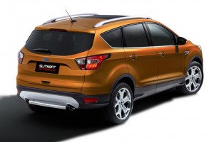 Slitkoff FKG16-008 защита заднего бампера d57 Ford Kuga (2016)