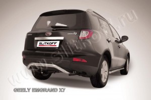 Slitkoff GEX7016 защита заднего бампера d57 "скоба" Geely Emgrand X7