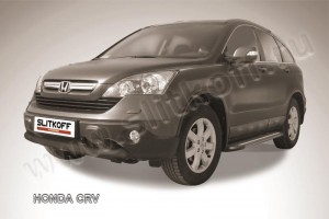 Slitkoff HCRV002B защита переднего бампера d76 черная Honda CR-V (2009)